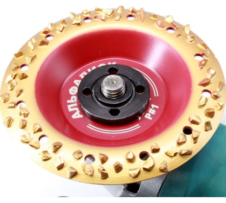 Обдирочный шлифовальный диск по дереву Альфадиск Альфа 125*22,23/X-lock закруглённый Раунд 1 Хард 7055