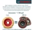 Диск обдирочно-шлифовальный по дереву закруглённый Round Альфадиск 125*22,23/X-lock Раунд 3 Медиум 7079 6