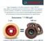 Обдирочный шлифовальный диск по дереву Альфадиск Альфа 125*22,23/X-lock закруглённый Раунд 5 Лайт 7093 15