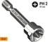 Бита с ограничителем для гипсокартона LIMITER (2 шт; PH2х50 мм; карта; E6.3) NOX 565002 8