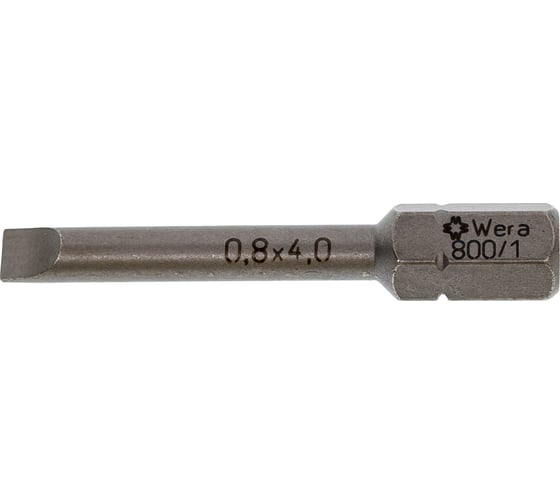 Бита 800/1 Z SL (SL0.8x4x39 мм; 1/4"; C6.3) WERA WE-056020 1