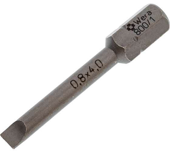 Бита 800/1 Z SL (SL0.8x4x39 мм; 1/4"; C6.3) WERA WE-056020