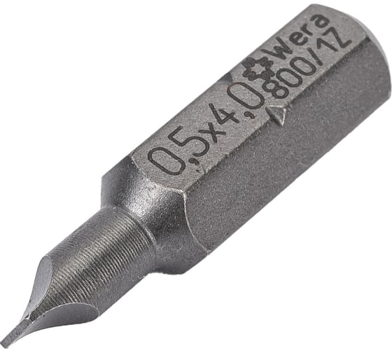 Бита 800/1 Z SL (SL0.5х4х25 мм; 1/4"; C6.3) WERA WE-072050