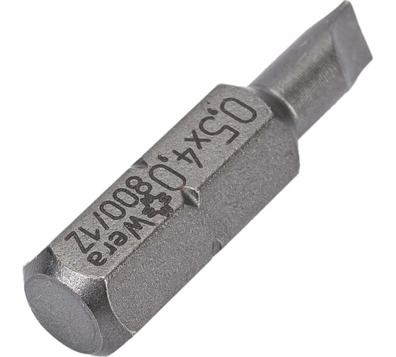 Бита 800/1 Z SL (SL0.5х4х25 мм; 1/4"; C6.3) WERA WE-072050
