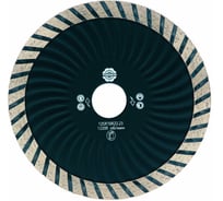 Алмазный диск отрезной сплошной турбо-волна по бетону и камню 125x22.2/10x2.4мм TORGWIN S24021
