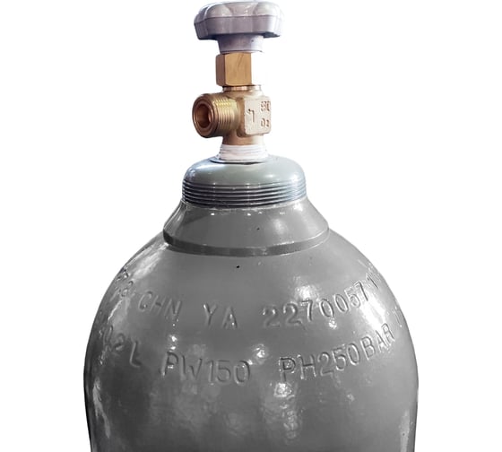 Баллон АРГОН с ВК-1 40 л, 150 атм, легир. сталь SHANDONG YONGAN HELI CYLINDER 00-00002566