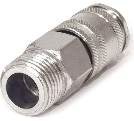 Пневморозетка быстроразъёмная универсальная с наружной резьбой 1/2" PI TOOLS 6910