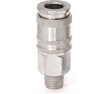 Пневморозетка быстроразъёмная универсальная с наружной резьбой 1/4" М PI TOOLS 6903
