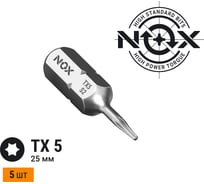 Бита COREBIT (5 шт; Tx5х25 мм; бокс; С6.3) NOX 332525-5B