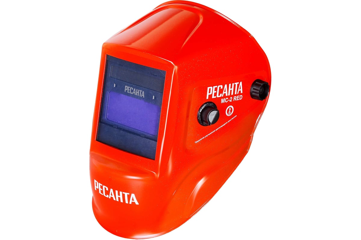 Сварочная маска МС-2 RED Ресанта 65/117 - выгодная цена, отзывы,  характеристики, 1 видео, фото - купить в Москве и РФ