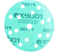 Круг абразивный на пленке GREEN (100 шт; 150 мм; Р1500; 15 отверстий) RADEX 661518