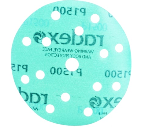 Круг абразивный на пленке GREEN (100 шт; 150 мм; Р1500; 15 отверстий) RADEX 661518