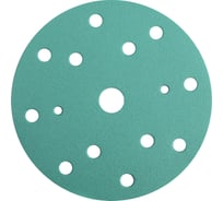 Круг абразивный на пленке GREEN (100 шт; 150 мм; P600; 15 отверстий) RADEX 661514