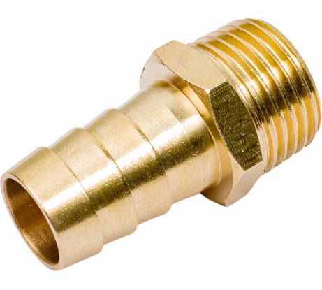 Переходник G1/2M х елочка 16 мм, латунь ECO AB-MT12/E16