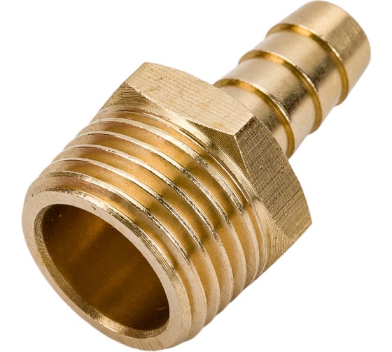 Переходник G1/2M х елочка 10 мм, латунь ECO AB-MT12/E10
