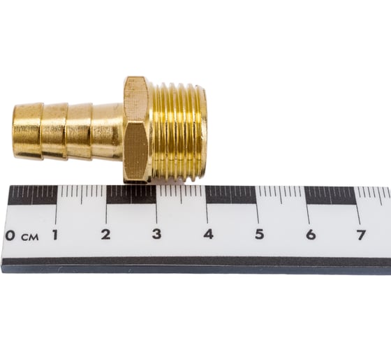 Переходник G1/2М х елочка 12 мм, латунь ECO AB-MT12/E12