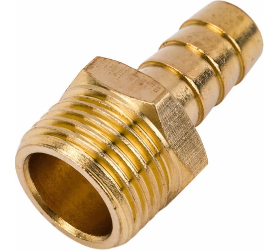 Переходник G1/2М х елочка 12 мм, латунь ECO AB-MT12/E12