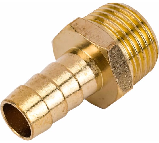 Переходник G1/2М х елочка 12 мм, латунь ECO AB-MT12/E12