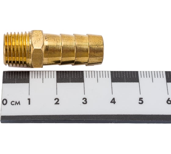 Переходник G1/4М х елочка 12 мм, латунь ECO AB-MT14/E12
