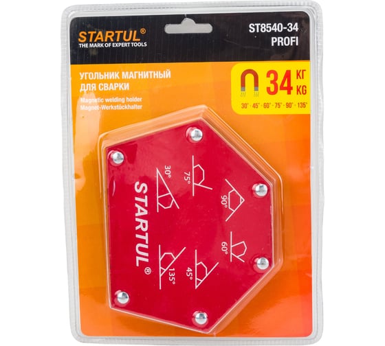 Угольник магнитный для сварки 34 кг STARTUL ST8540-34