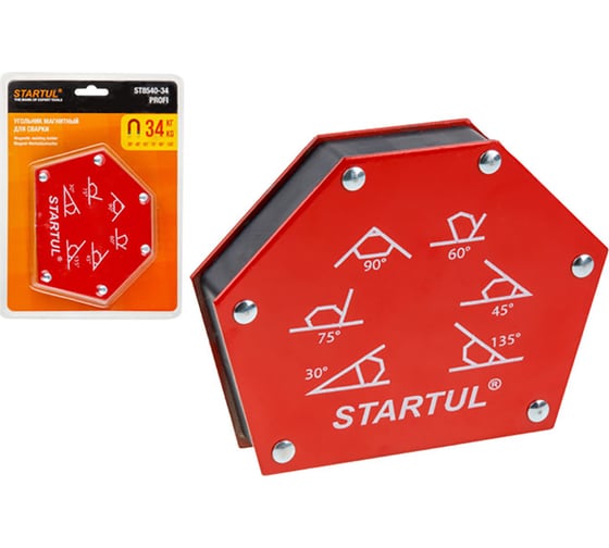 Угольник магнитный для сварки 34 кг STARTUL ST8540-34