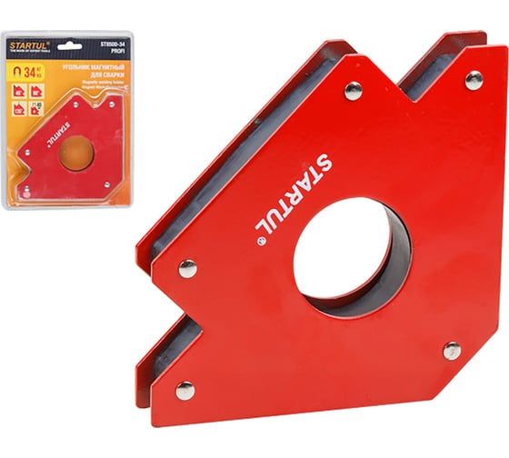 Угольник магнитный для сварки 34 кг STARTUL ST8500-34