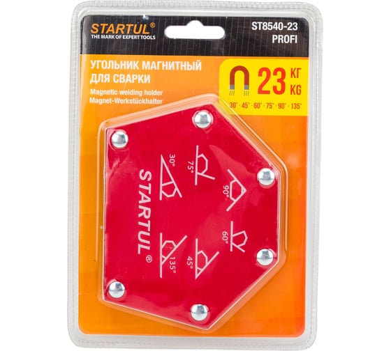 Угольник магнитный для сварки 23 кг STARTUL ST8540-23