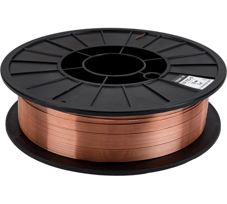 Проволока сварочная омедненная ER 70S-6 (1 мм; катушка D200; 5 кг) SOLARIS WM-ER70S6-10050