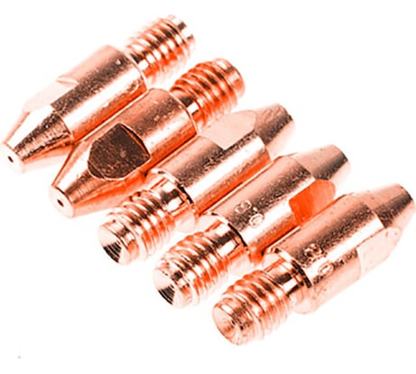 Трубка контактная E-Cu 5 шт, 0.8 мм, M8x30 мм SOLARIS WA-3490