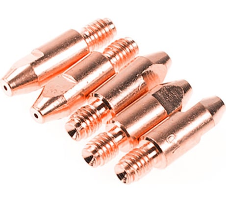 Трубка контактная E-Cu 5 шт, 1 мм, M6x28 мм SOLARIS WA-3484