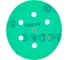 Круг шлифовальный на липучке - зелёный 125 мм, 5 шт, P1500 FASTER TOOLS 8552 1