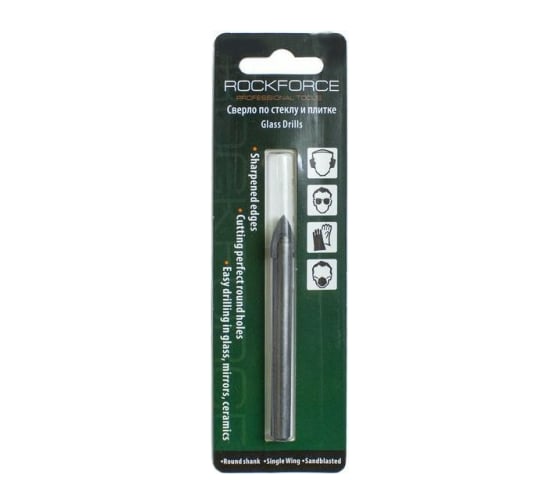 Сверло по стеклу и плитке 8 мм, в блистере Rockforce RF-3727(49313) 1