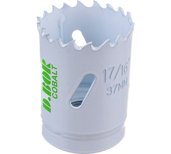 Коронка биметаллическая COBALT M42 37 мм D.BOR D-HS-BIM-CO-38-037