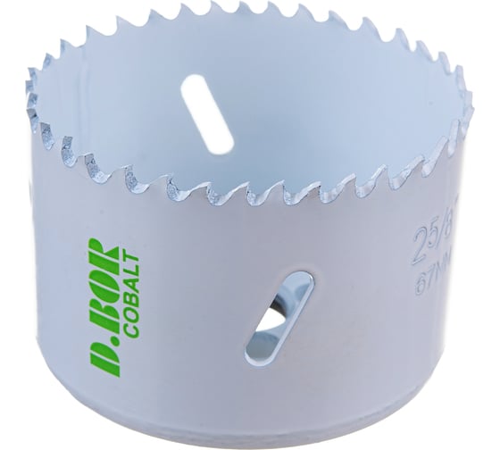 Коронка биметаллическая COBALT M42 67 мм D.BOR D-HS-BIM-CO-38-067