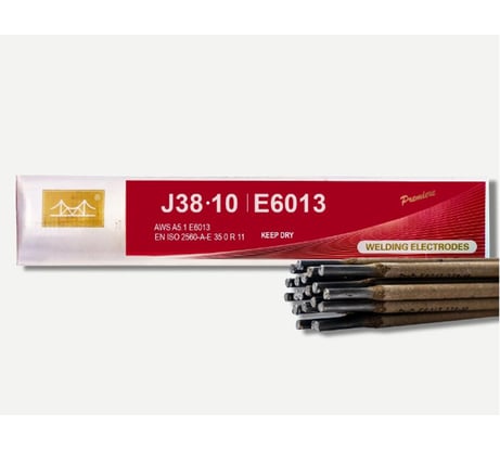 Электроды c рутиловым покрытием J38.10 3.2 мм, 5 кг, аналог OK 46.00 GOLDEN BRIDGE 209