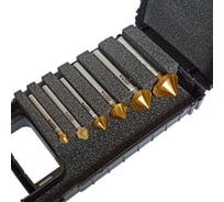 Набор зенковок CBN 6 шт, 6.3-20.5 мм, 90 градусов, HSS-G TiN, DIN335 GSR B08333410