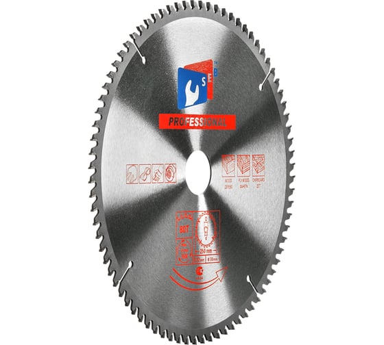 Диск пильный по ламинату 250x32/30 мм, 80 зубьев S.E.B. 306PG-2508032L