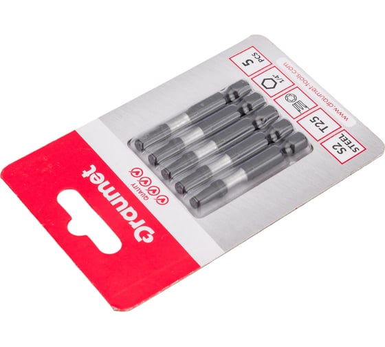 Биты ударные TORX (5 шт; T25х50 мм; S2) DRAUMET 9031