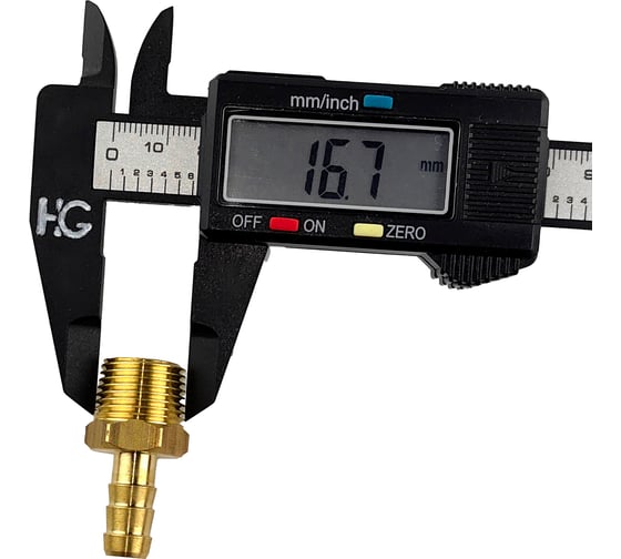 Штуцер пневмо 3/8" НР - 8 мм, 5 шт HG 1648024
