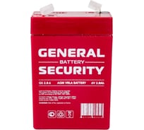 Аккумулятор для ИБП General Security GS2.8-6 6В, 2.8 Ач УТ-00001376 21935362