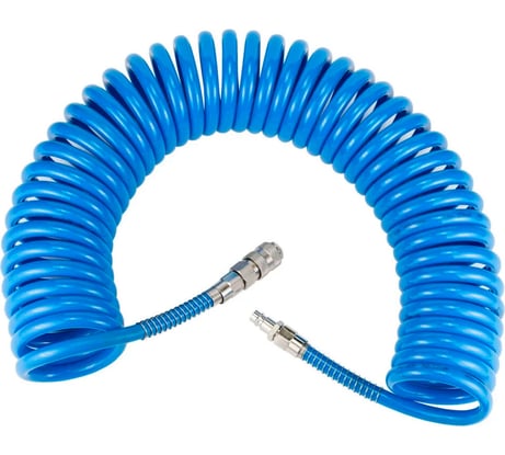 Шланг спиральный с быстросъемными соединениями профи (10 м; 5х8 мм; 20 бар) ARMA 5*8*10м PU