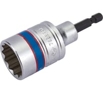 Головка двенадцатигранная 1/4", 22х80 мм для шуруповерта KING TONY 76B822M