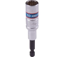 Головка двенадцатигранная 1/4", 11х80 мм для шуруповерта KING TONY 76B811M