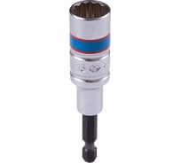 Головка двенадцатигранная 1/4", 13х80 мм для шуруповерта KING TONY 76B813M