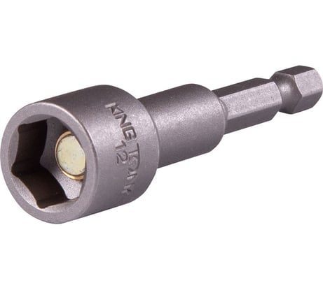 Головка магнитная шестигранная 1/4", 12х65 мм для шуруповерта KING TONY 7616512M