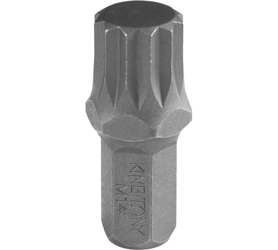 Вставка торцевая 10 мм, Spline, М14, L=36 мм KING TONY 163614M 1