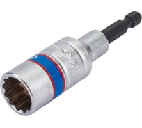 Головка двенадцатигранная 1/4", 14х80 мм для шуруповерта KING TONY 76B814M