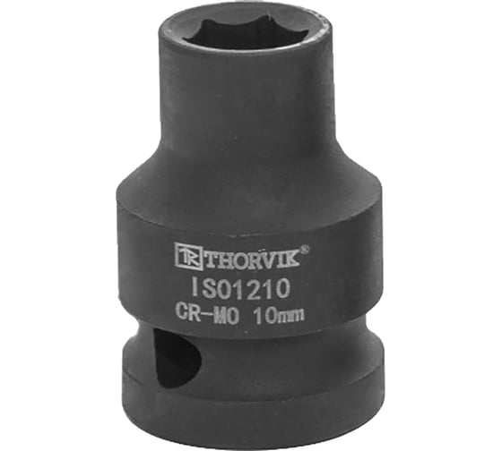 Головка торцевая ударная IS01210 10 мм, 1/2"DR Thorvik 53405 1