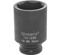 Головка торцевая ударная глубокая IS11238 38 мм, 1/2"DR Thorvik 53462
