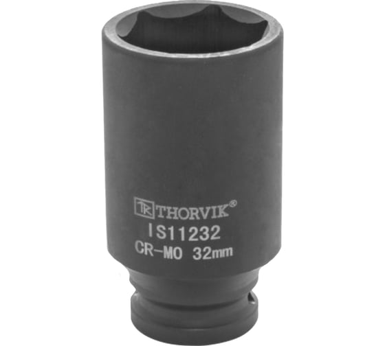 Головка торцевая ударная глубокая IS11232 32 мм, 1/2"DR Thorvik 53459 1